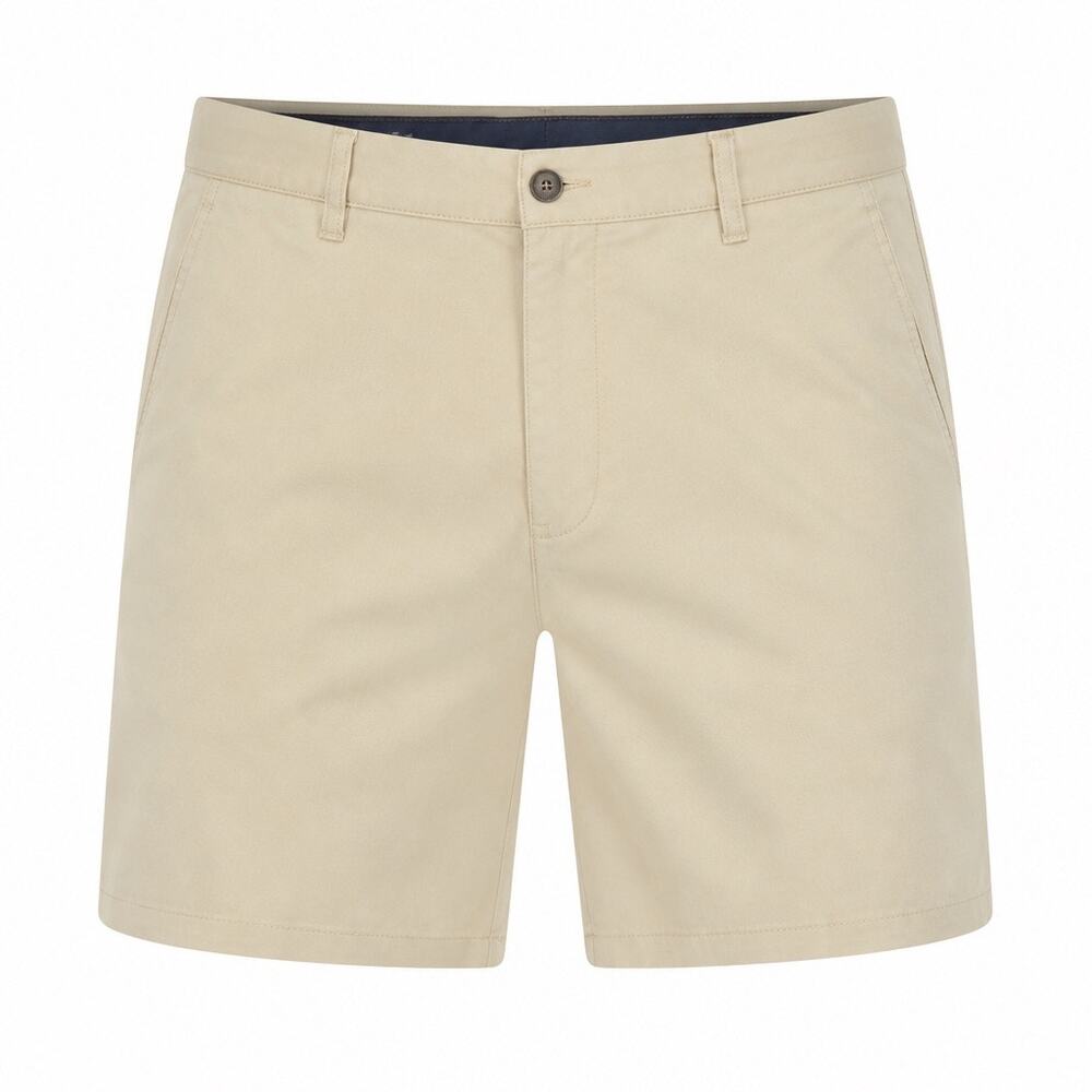 Crown & Ivy Men's Size 34 Beige Motion Flex 5" Inseam Chino Shorts
